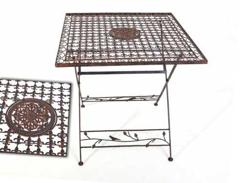 Gartentisch AVIS 80 x 80 Tisch Metall klappbar