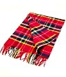 Pretty Fuschia Plaid Cold Winter Scarf 12" x 64"