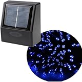 AGPtek&reg; 55ft 100 LED Solar String Fairy Blue Lights Outdoor Garden Xmas