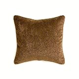 Glenna Jean Scribbles Pink Pillow - Brown