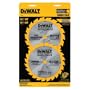 DEWALT DW9158  6-1/2-Inch Cordless Construction Saw-Blade Combo Pack with 18- and 24-Tooth Saw Blades