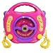 Idena 6805340 Kinder CD-Player "SING-A-LONG" pink mit 2 Mikrofonen und LED-Display