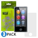 iKross 3-Pack Clear Screen Protectors for Apple iPod Nano 7 7G 7th Generation MP3 Player