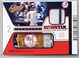 2004 Fleer Authentix Derek Jeter Game Used Jersey Baseball Card