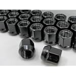 12mm x1.25" Black Open End Bulge Acorn Lug Nuts 3/4" Head, 60° Set of 20 Lugs 12x1.25 $16.99
