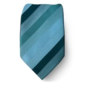 Mens BCBG Designer Silk Tie - Aqua Teal