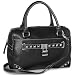 Nine West Handbags Lock of the Draw Satchel (Black)