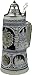 Beer Stein by King - Old Heritage CoA and Landmarks Relief Stone Grey German Beer Stein .75l Limited