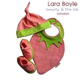 Lara Boyle　『ビブ・帽子・ブーティ』　ピンク系　(funny berry（ファニーベリー）)
