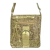 Animal / Leopard Print Across Body Fashion Handbag Goldby Minerva Collection