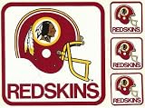 NFL's Redskins Football Decal (1 Large, 3 Small) -Sponsored By Mobil Gas-