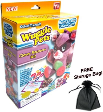 Wuggle Pets Clever Raccoon Refill Kit w/Free Storage Bag