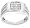 10k White Gold Men's Diamond Cushion Ring (1/6 cttw, I-J Color, I2-I3 Clarity), Size 10
