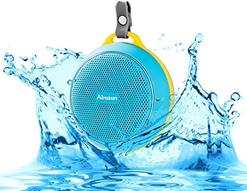 Abusun Wireless V4.1 Bluetooth Speakers HD Powerful Surround Sound Waterproof Shockproof Ultra Portable Sport Speaker with Amazing Music Audio Effect for iPhone iPad Samsung HTC and more - Blue
