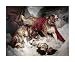 Alpine Mastiffs Reanimating A Distressed by Sir Edwin Landseer. Art Print Poster 26 inches width by 21.5 inches height. Highest Quality Art Poster Print
