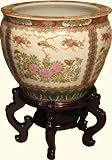 Hand painted Chinese porcelain fishbowl