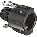 Banjo 100B Polypropylene Cam & Groove Fitting, 1" Female Coupler x NPT Male