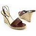 FRANCO SARTO Disbark Platform Wedge Brown Shoe Women 9