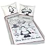 Herding, 447318050 Bettw�sche Sheepworld "Ohne dich ist alles doof", wei� ( Linon ), 80/80 + 135/200 cm