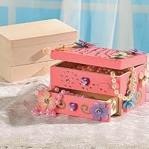 Unfinished Wood Jewelry Box
