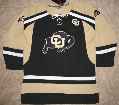 Buy Colorado Buffaloes NCAA Authentic Hockey Jersey - Youth Large (16 18) New w  Tags by Colosseum