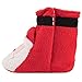 Santa Claus Christmas Bootie Slippers Red Boots for Baby Boys or Baby Girls