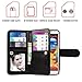 Samsung Galaxy Note 3 III Case, xhorizon TM Premium Leather Folio Case [Wallet Function] [Magnetic Detachable] Fashion Wristlet Lanyard Hand Strap Purse Soft Flip Book Style Multiple Card Slots Cash Compartment Pocket with Magnetic Closure Case Cover Skin ZA5 for Samsung Galaxy Note 3/III (N9000) - Black