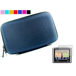 Hard Cube Carrying Case for TomTom XL 330S Go 740 Go 930T 4.3 inch TomTom GPS navigator + Screen Protector Kit