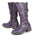 INDIGO KID'S Kinder Stiefel, Reissverschluss, gefüttert, purple-lila