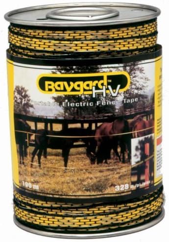 Baygard Electric Fence Yellow/Black Tape - 328 Feet 00171 by Baygard