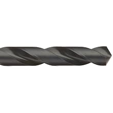 Cleveland 2410 High Speed Steel Taper Shank Drill Bit, Black Oxide, Morse Taper Shank, 135 Degree Split Point