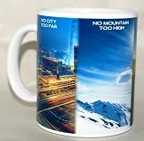 No City Too Far, No Mountain Too High, No Road Too Long, No Challenge Too Great Coffee Mug Collectible Novelty 11 Oz Nice Inspirational and Motivational Souvenir No City Too Far, No Mountain Too High, No Road Too Long, No Challenge Too Great Coffee Mug Collectible Novelty 11 Oz Nice Inspirational and Motivational Souvenir