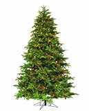 Barcana, 7-1/2 Foot, Monterey Pine iTree Techno Tree, Clear Incandescent Mini Lights and Multi Incandescent Mini Lights 650 650