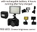 Camera 520lm LED Light with Rechargable Battery (4 hours running) for Leica D-Lux 4, D-Lux 3, S2, V-Lux 1, M9, Digilux 3, D Lux3, Fujifilm Finepix S2 Pro, S3 Pro, S5 Pro