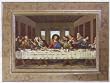 Last Supper Mahogany Wood Framed Art Under Glass, 8" x 6" Frame, 4" x 6" Print - MADE IN ITALY