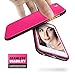 iPhone 6S Case, LoHi Apple iPhone 6 Case Soft Touch [Ultra Slim-Fit] Shock Absorbing Scratch Resistant Flexible TPU Bumper Cover Case for iPhone 6S 6 - Hot Pink/Black