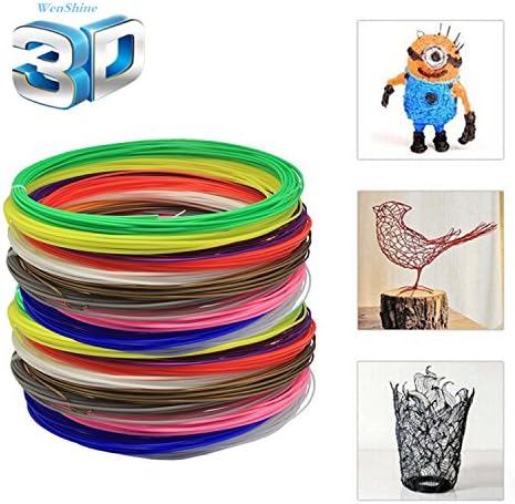 3D Pen Filament Refills - 21 Colors ABS 1.75MM Filament -17 Feet Per Colour