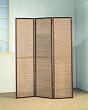 Shoji Room Divider Folding Screen in Mahogany Finish By Coaster Furniture