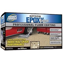 Rust-Oleum 238466 Professional Floor Coating Kit, Dunes Tan