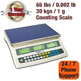 Prime Scales 66lbs / 0.002lb Counting Scale with 10 Pre-sets Memory | Check Weighing
