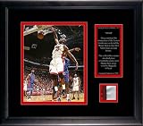 Mounted Memories Miami Heat Shaquille O'Neal Framed 8X10 Photo With Game Used Jersey & Plate