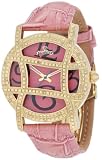 JBW-Just Bling Women's JB-6214L-G Olypmia Designer Dial Pink Leather Diamond Watch Watch