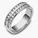 14 Karat White Gold Diamond Anniversary Band, 0.55 TCW