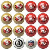 San Francisco 49ers NFL Home vs. Away Billiard Balls Full Set (16 Ball Set) by Imperial International