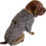 Strickpulli mit Knochen für Hunde - braun - Hundepulli in vielen Größen - Dogs Stars