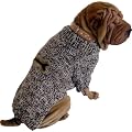 Strickpulli mit Knochen f�r Hunde - braun - Hundepulli in vielen Gr��en - Dogs Stars