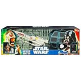 Star Wars Trench Run Luke Skywalkers X-Wing and Darth Vaders Tie advance luxury action figure setIMAGE