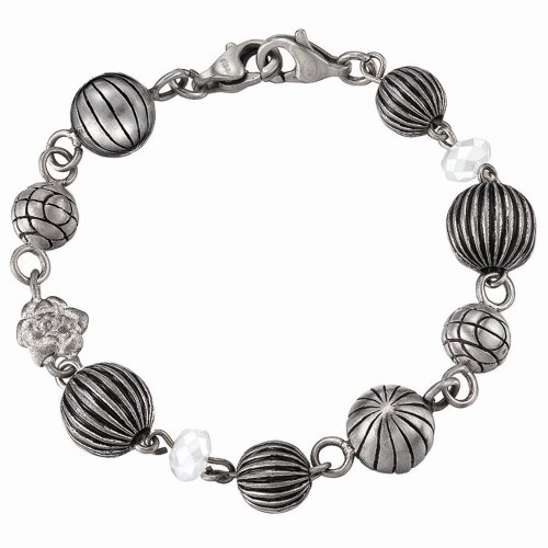 edc by Esprit Damen-Armband Whimsical Mischief Dagger Wei&szlig; EEBR10176G180 Preisvergleich
