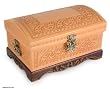 Cedar and leather chest, 'Ancestors'