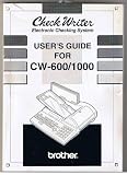 Brother Check Writer Electronic Checking System CW 600/1000 Users Guide Reviews 51Eu6Oz2WTL. SL160 Brother Check Writer Electronic Checking System CW 600/1000 Users Guide Reviews